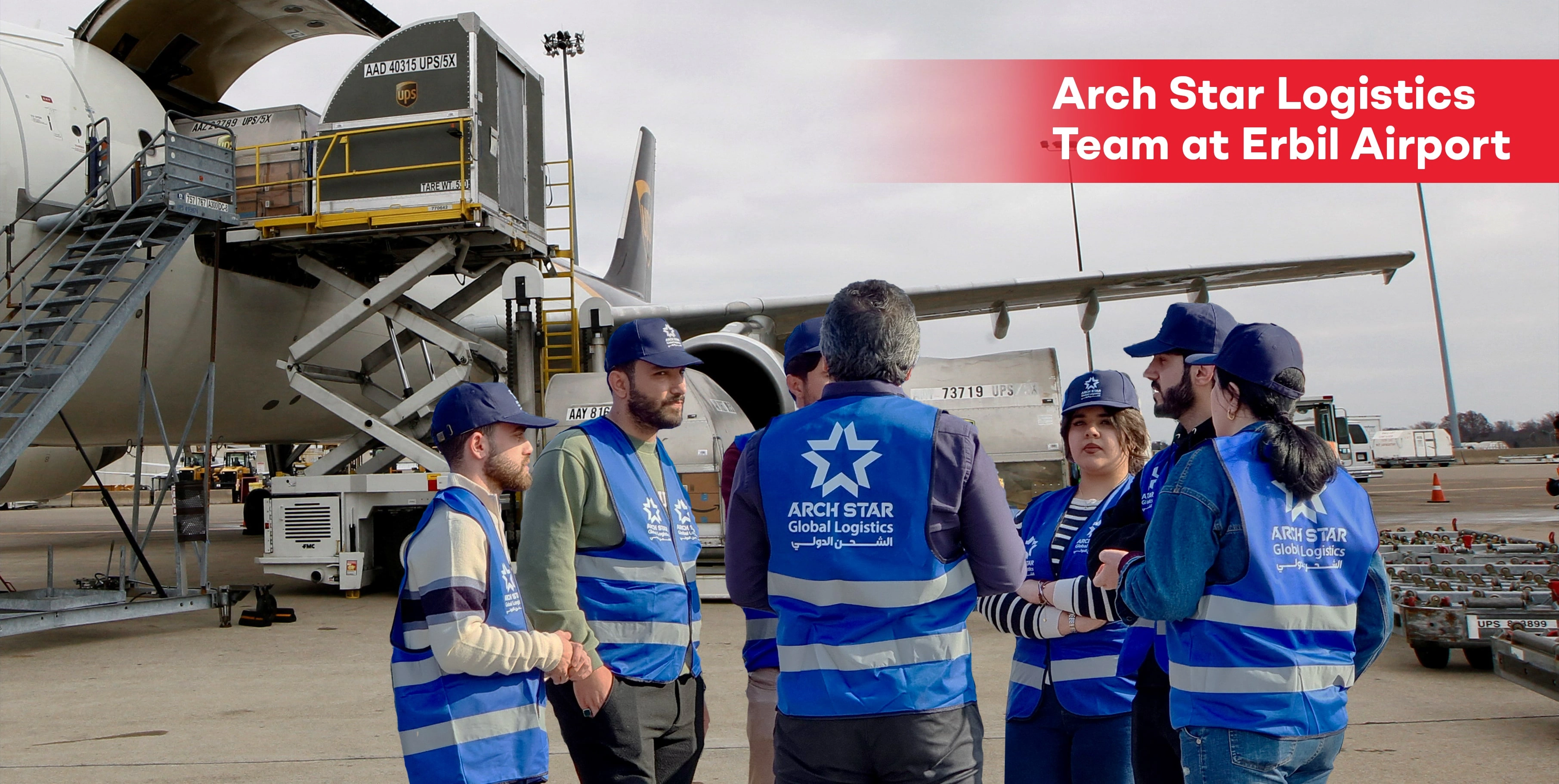 Arch Star Logistics Team At Erbil Airport Min